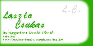 laszlo csukas business card